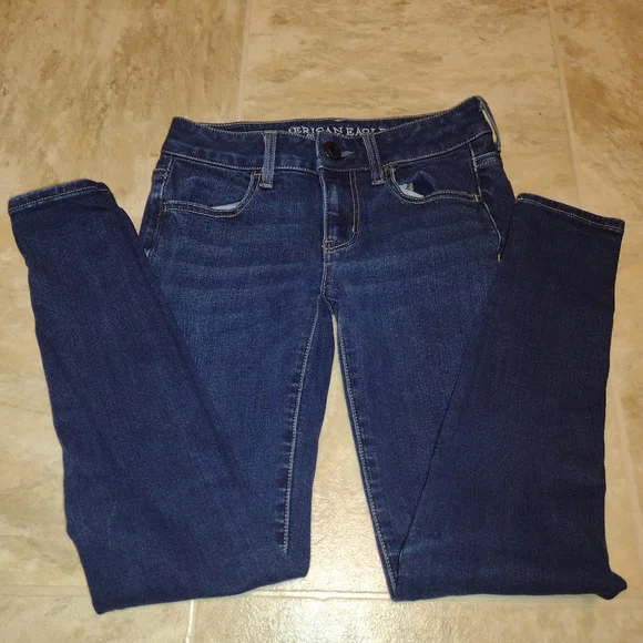 Jean Skinny American Eagle Taille 00 (34), Coton Et Spandex, Très Bon état